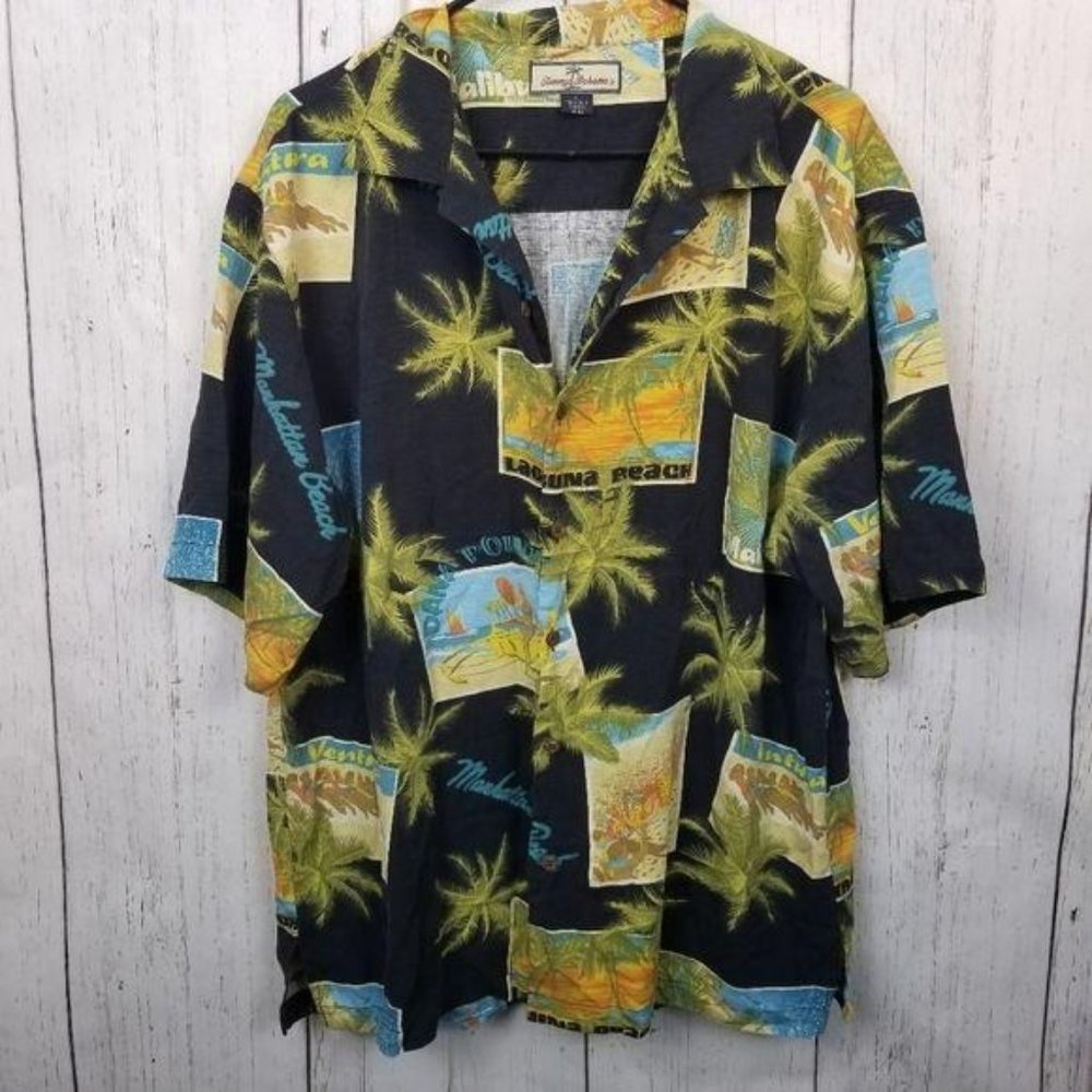 Tommy Bahama California Beaches Button Up Shirt L